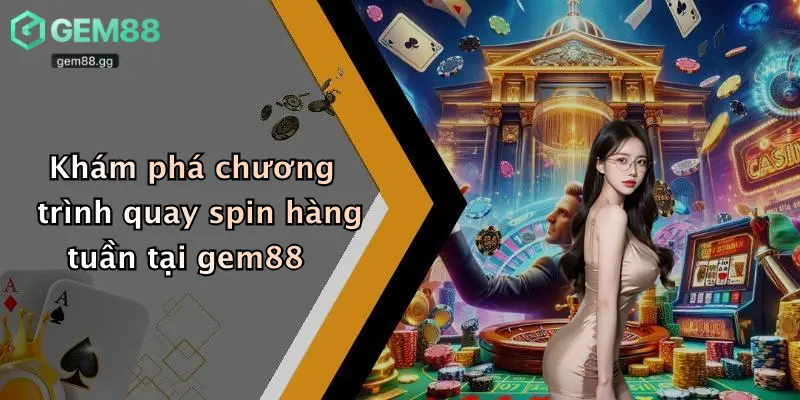 Quay Spin Hàng Tuần Tại Gem88 Trúng Ip17promax: Thử Vận May, Nhận Quà To 1 Khám phá chương trình quay spin hàng tuần tại gem88